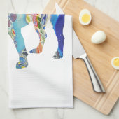 ボストンテリア，ボストンテリア キッチンタオル (四つ折り)