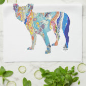 ボストンテリア，ボストンテリア キッチンタオル (折り畳み)