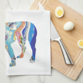 ボストンテリア，ボストンテリア キッチンタオル (四つ折り)