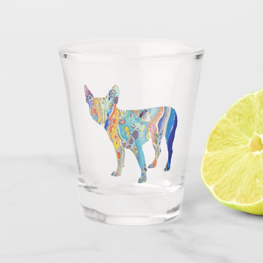 ボストンテリア，ボストンテリア ショットグラス (正面)