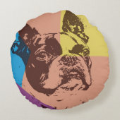 ボストンテリア ラウンドクッション (裏面)