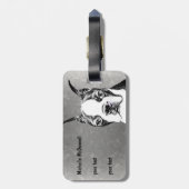 ボストンテリア ラゲッジタグ (裏面縦)