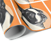 ボストンテリア ラッピングペーパー (ロールコーナー)