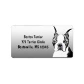 ボストンテリア ラベル (正面)