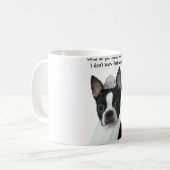 ボストンテリア:  何を"いいえ"意味しませんか。 コーヒーマグカップ (正面左)