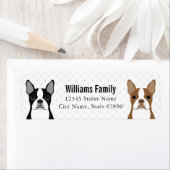 ボストンテリア 宛名ラベル ラベル (インサイチュ)