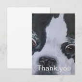 ボストンテリア 感謝カード (正面/裏面)