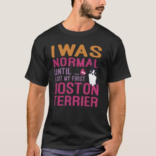 ボストンテリア – 標準 Tシャツ (正面)