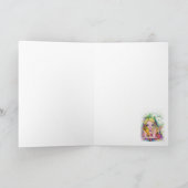 ボストンテリア-空白のなカード カード (内部)