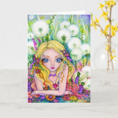 ボストンテリア-空白のなカード カード (黄色い花)