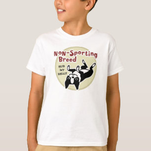 ボストンテリア"非スポーツのな品種" Tシャツ