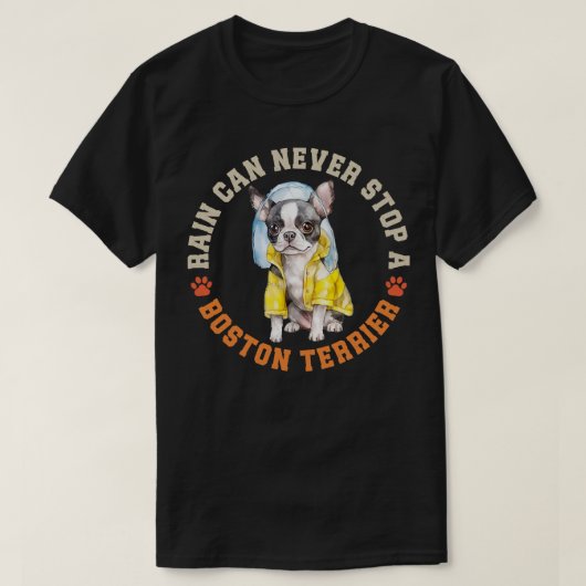ボストンテリア Tシャツ (デザイン正面)