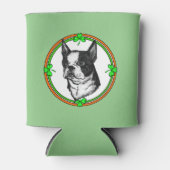 ボストンテリアSaint patricks day 缶クーラー (正面)