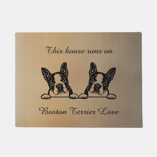 ボストンテ走リアオンラブ ドアマット (正面)