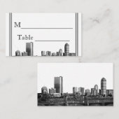 ボストンデスティネーションウェディング座席表 プレイスカード (正面/裏面)