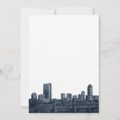 ボストンデスティネーションネイビー結婚式招待状 招待状 (裏面)