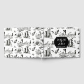 ボストントイパーソナライズされたル結婚ズゲストブック ゲストブック (全面)