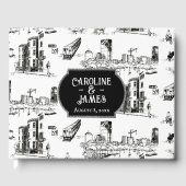 ボストントイパーソナライズされたル結婚ズゲストブック ゲストブック (正面)