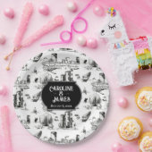 ボストントイパーソナライズされたル結婚ズ紙プレート ペーパープレート (パーティー)