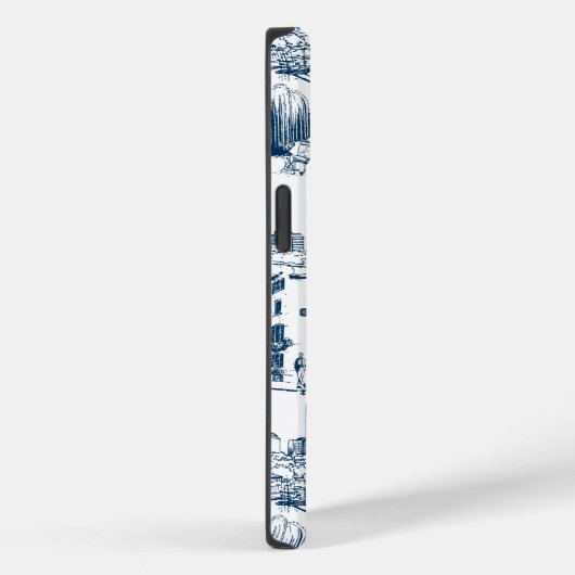 ボストントイル海軍とホワイトフォンケース Case-Mate iPhoneケース (裏面 / 右)