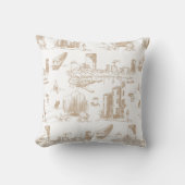 ボストントイレタンアンドホワイト クッション (正面)