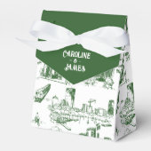 ボストントイレフォレストグリーンパーソナライズされたビーフボックス フェイバーボックス (正面サイド)