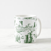 ボストントイレフォレストグリーン結婚ズ コーヒーマグカップ (正面右)