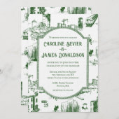 ボストントイレフォレストグリーン結婚式招待状 招待状 (正面/裏面)