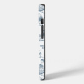 ボストントイレブルー&ホワイトフォンケース Case-Mate iPhoneケース (裏面 / 左)