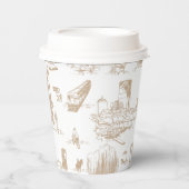 ボストントイレレッド 紙コップ (正面)