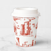 ボストントイレレッド 紙コップ (右)