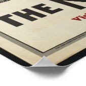 ボストントレインヴィンテージ旅行ポスター広告レトロプリント ポスター (角)