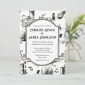 ボストントワール結婚式招待状 招待状 (スタンド正面)