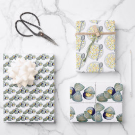 ボストンニューイングランド貝クラムチャウダースープ ラッピングペーパーシート