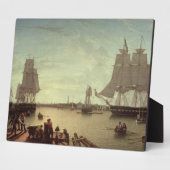 ボストンハーバーから憲法埠頭 フォトプラーク (側面)