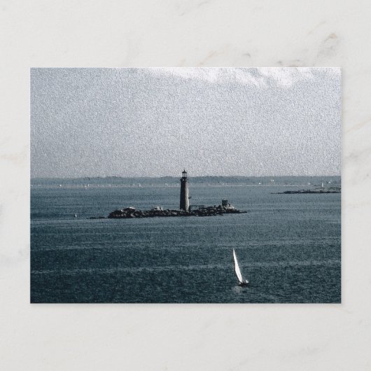 ボストンハーバーの墓灯 ポストカード (正面)