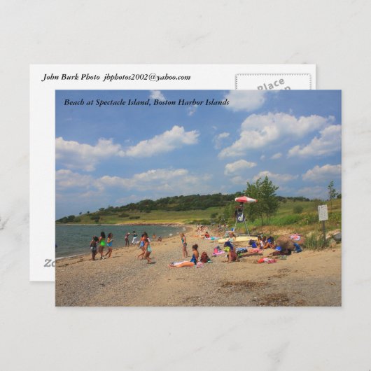 ボストンハーバーアイランズスペクタクルアイランドビーチ ポストカード (正面/裏面)