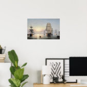 ボストンハーバーサンセット ポスター (ホームオフィス)