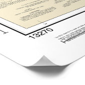 ボストンハーバー航海のチャート13270 ポスター (角)