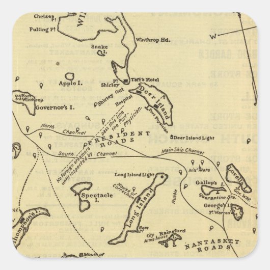 ボストンハーバー2 スクエアシール (正面)