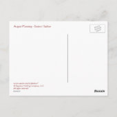 ボストンハーバー ポストカード (裏面)