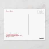 ボストンハーバー ポストカード (裏面)