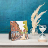 ボストンバイクリード | ノースエンドウォーターカラーMAアート フォトプラーク (インサイチュ)