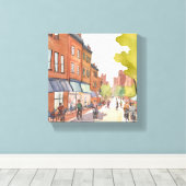 ボストンバイクリード | 北端水カラーMA キャンバスプリント (インサイチュ (ウッドフロア))