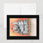 ボストンバックベイサンセットポストカード ポストカード (正面/裏面)