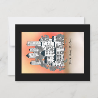 ボストンバックベイサンセットポストカード ポストカード