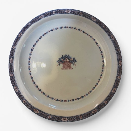 ボストンパターンEtruria Wedgwood c1900 ペーパープレート (正面)