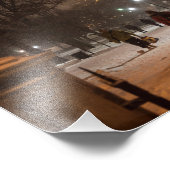 ボストンパブリックガーデンスノーストームMAマサチューセッツ州 フォトプリント            (角)