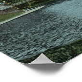 ボストンパブリックガーデンビューオブザブリッジ ポスター (角)