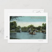 ボストンパブリックガーデンビューオブザブリッジ ポストカード (正面/裏面)